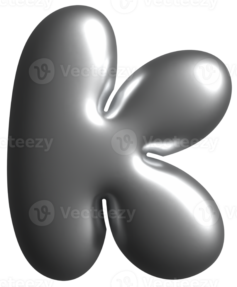Hologram Alphabet Lowercase k png
