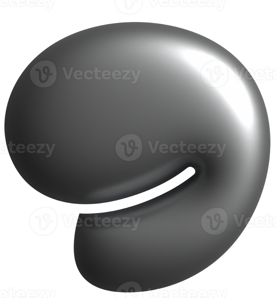 Hologram Chrome  symbol Comma png