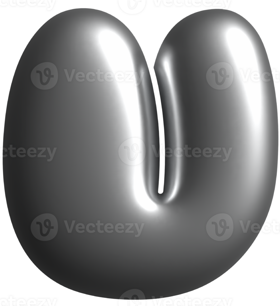 Hologram Alphabet Lowercase u png