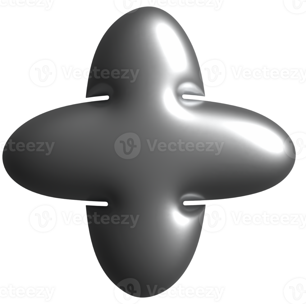 Hologram Chrome  symbol Plus Sign png