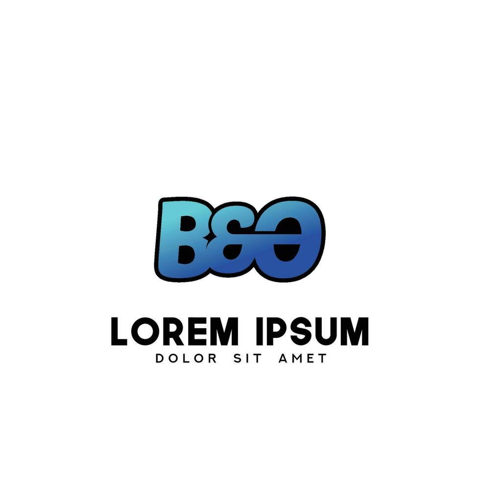 BO Initial Brush In Circle Frame Template Design vector