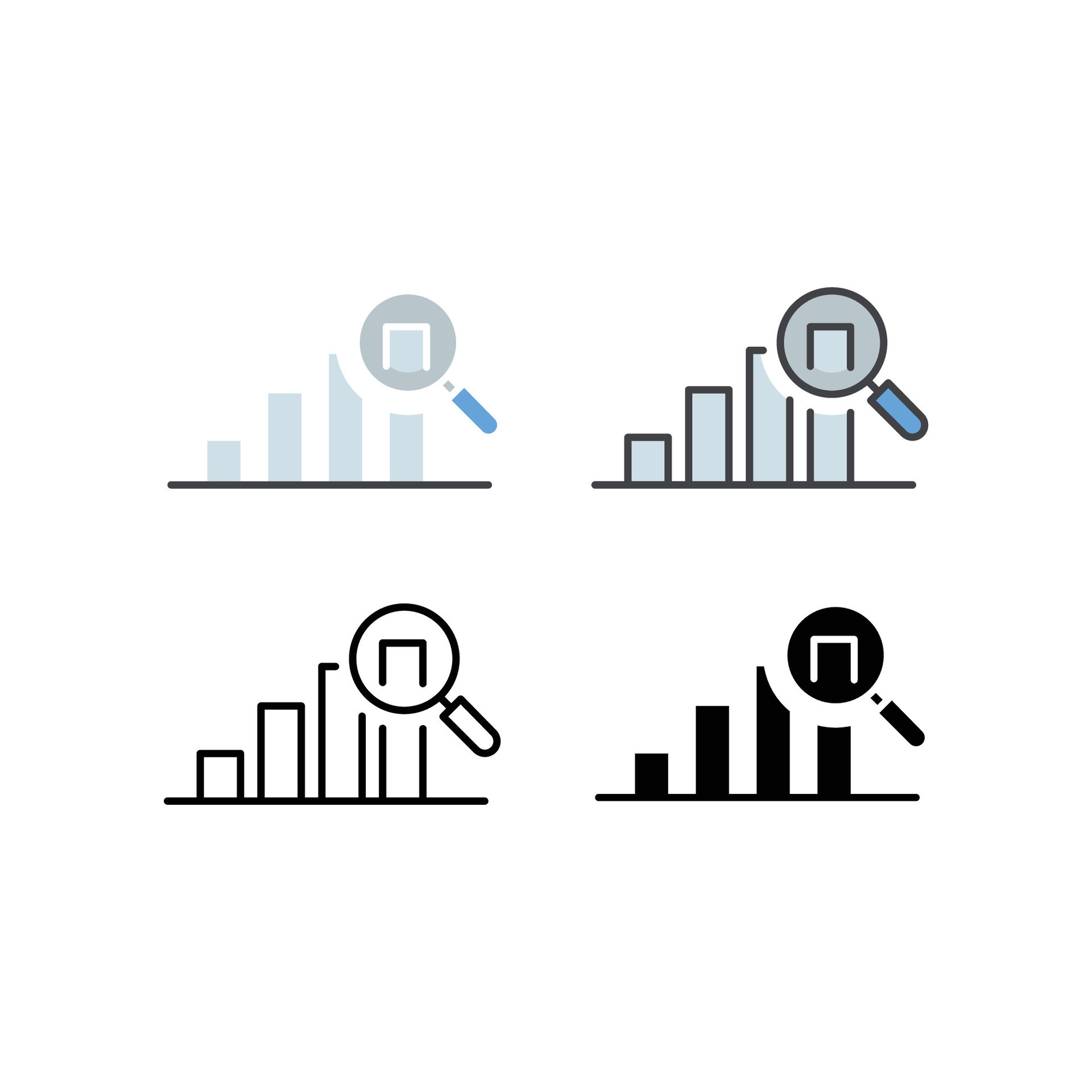 Analysing financial data with a magnifying glass