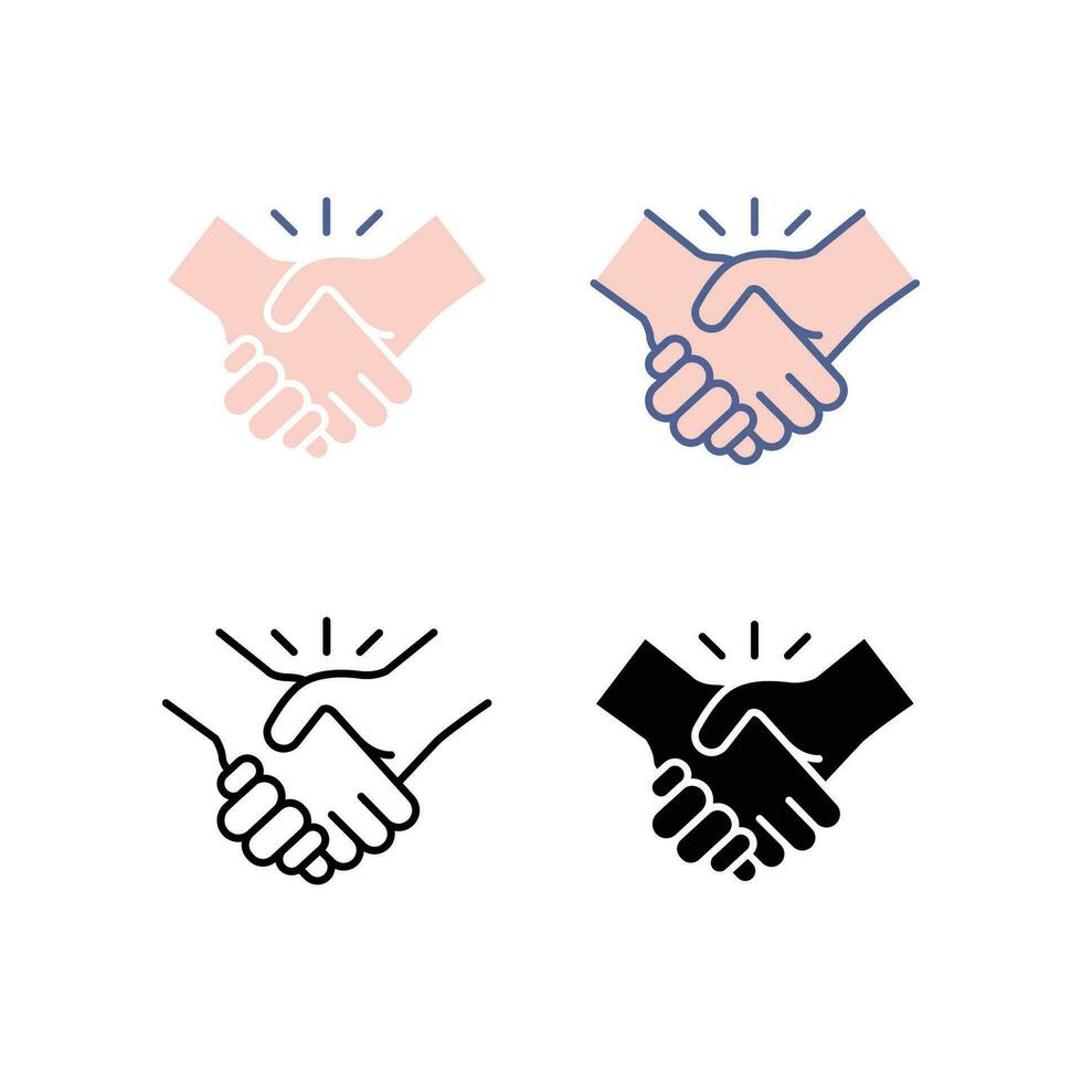 Join hands to fight together, hand in hand, Two hands support each other for teamwork. Handshake in Friendship of cooperation.Collaboration icon. Vector illustration. Design on white background. EPS10