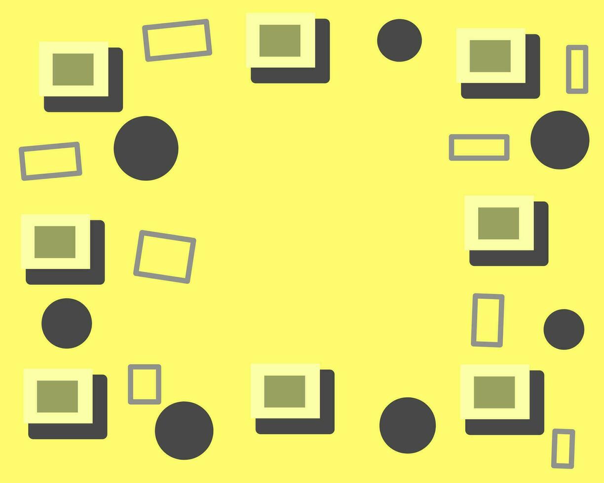geometric background, abstract background illustration with square and round patterns, latest background design. vector