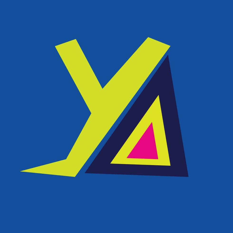 Letter ya logo vector free