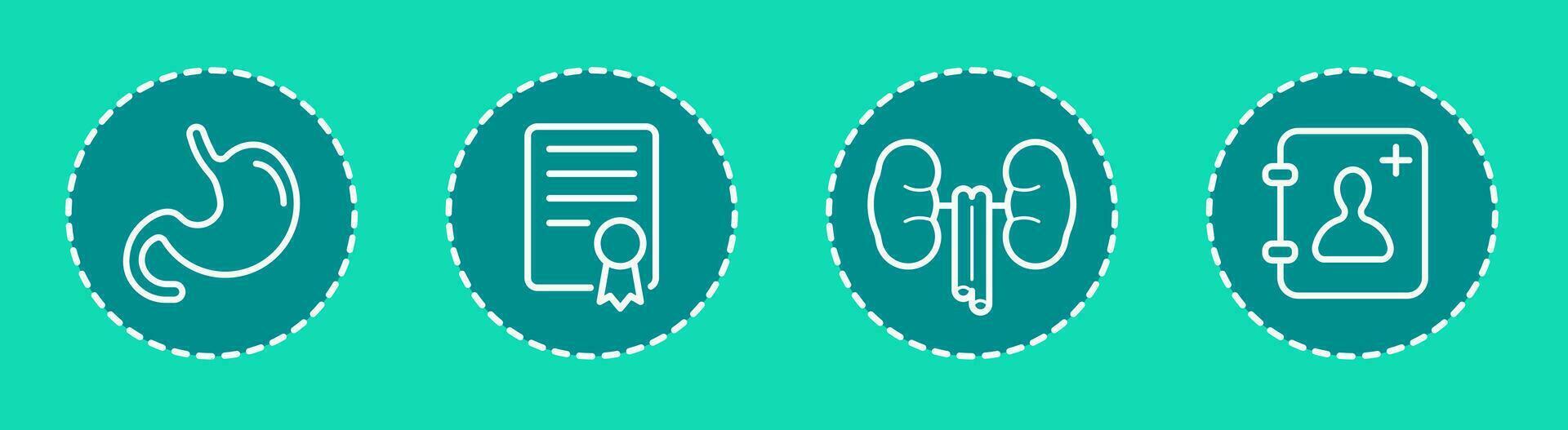 Vector Round Circle Buttons with Icons can be used as Logo or Icon