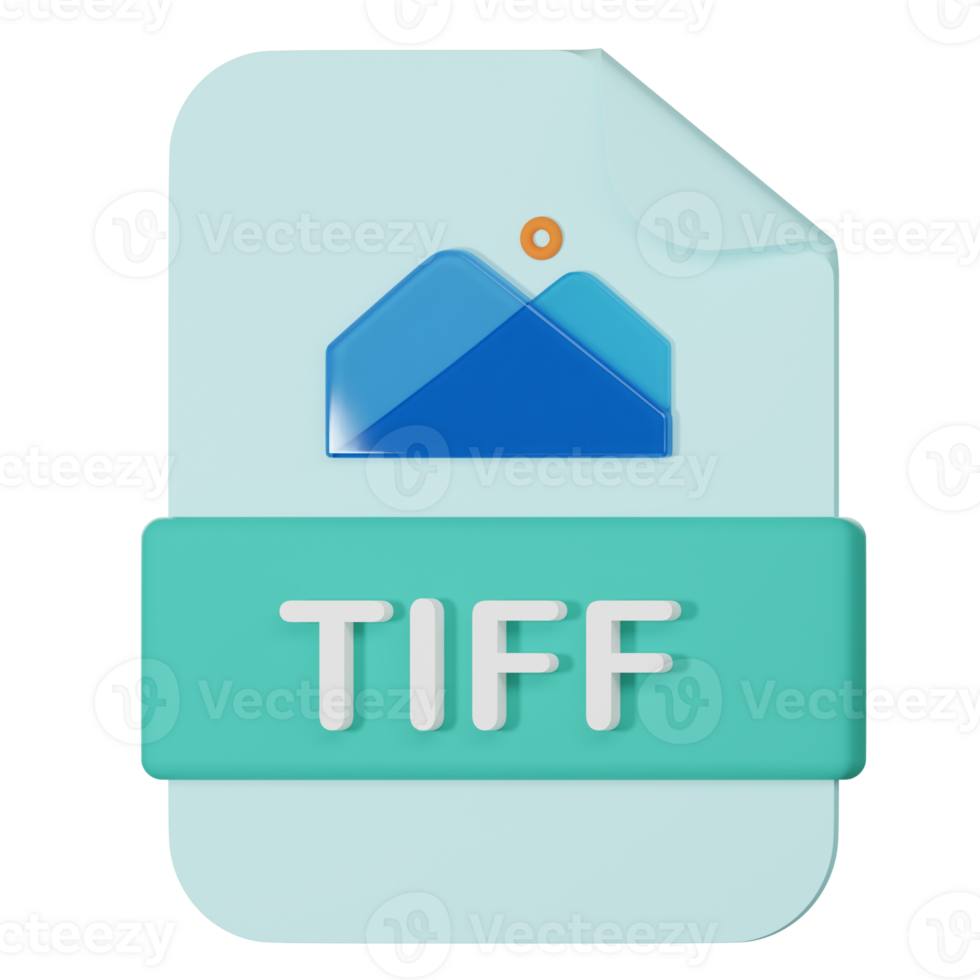 tiff Dateiname Erweiterung 3d Symbol png