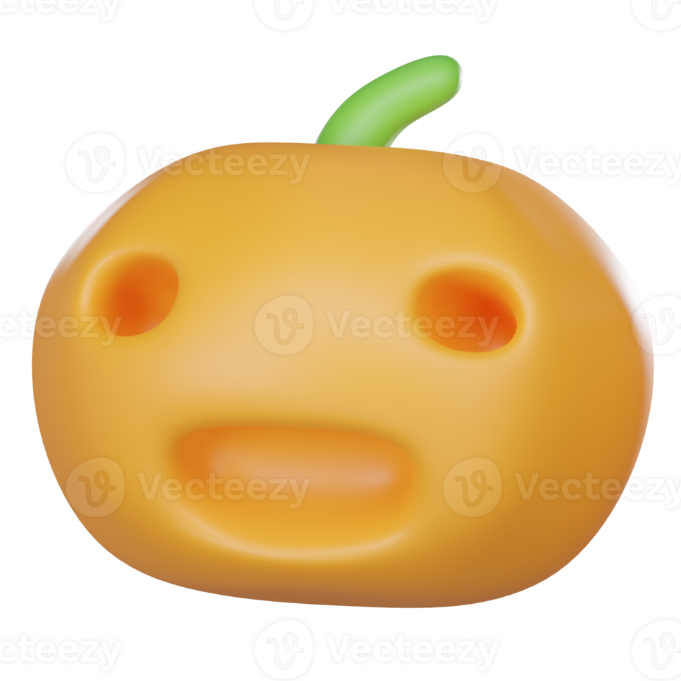 Halloween Kürbis 3d png