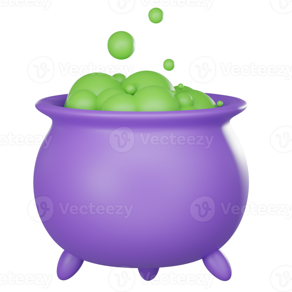 potion halloween 3d render png