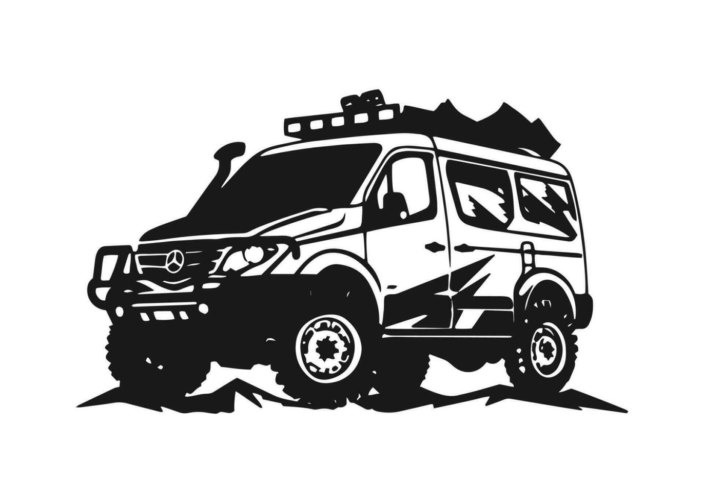 minimal and abstract logo of jeep icon school car vector old jeep silhouette isolated design off road jeep