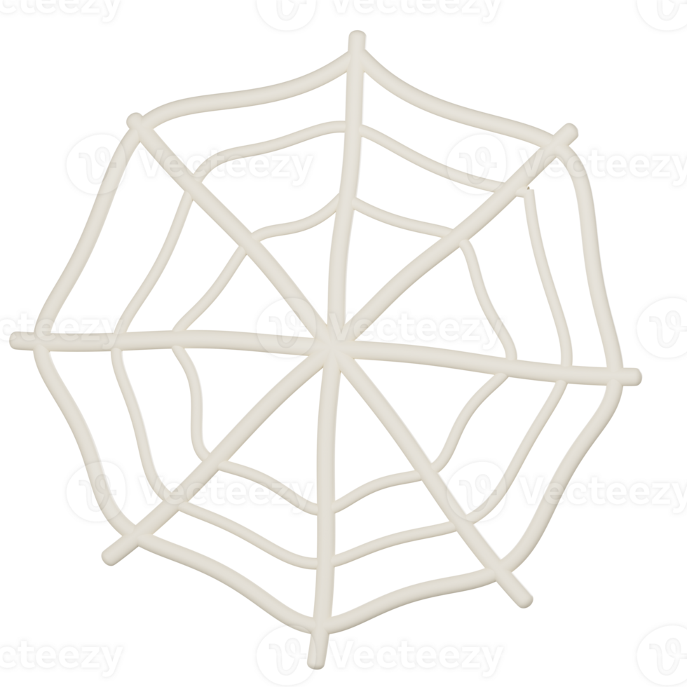 halloween spider web 3D png