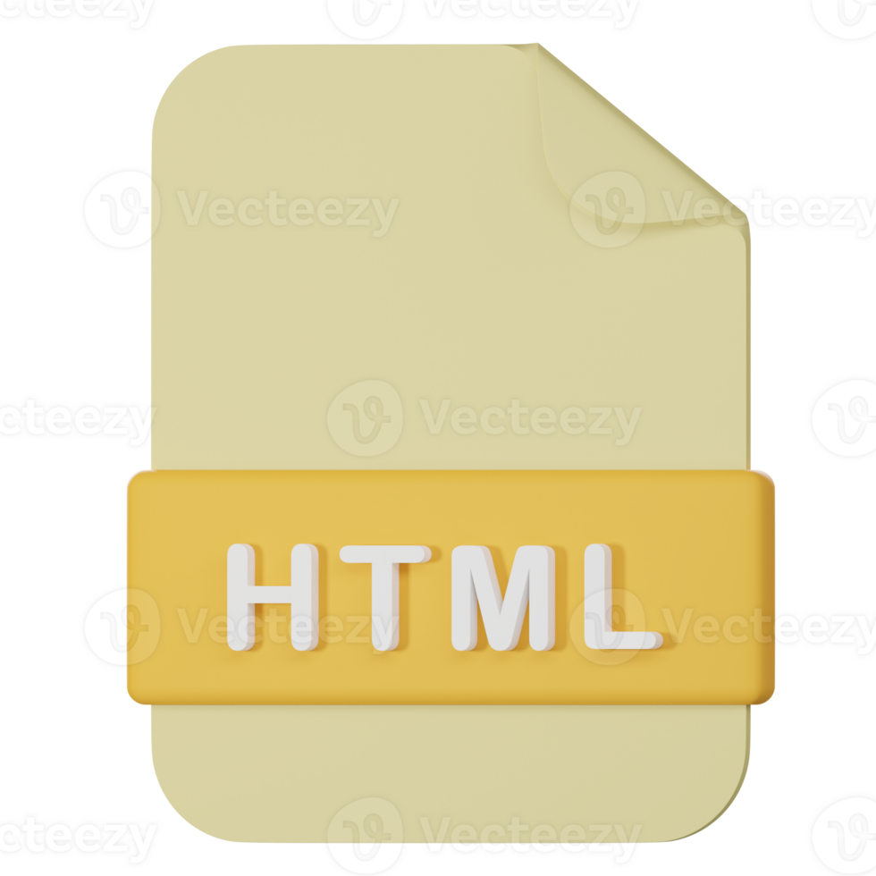 html filename extension 3d icon png