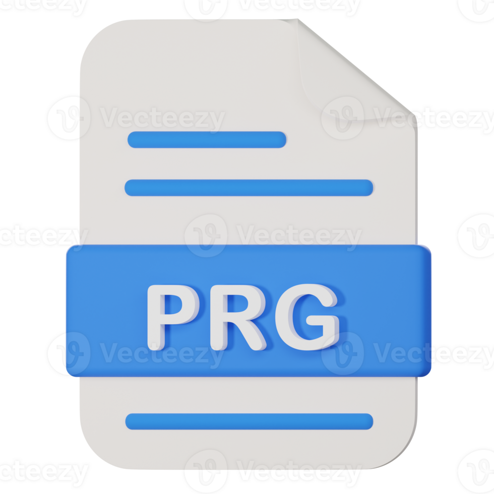 prg nombre del archivo extensión 3d icono png