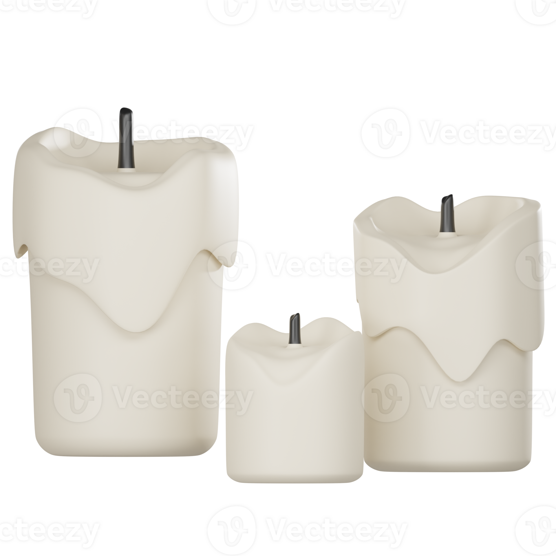 wax candle 3d render 29887908 PNG