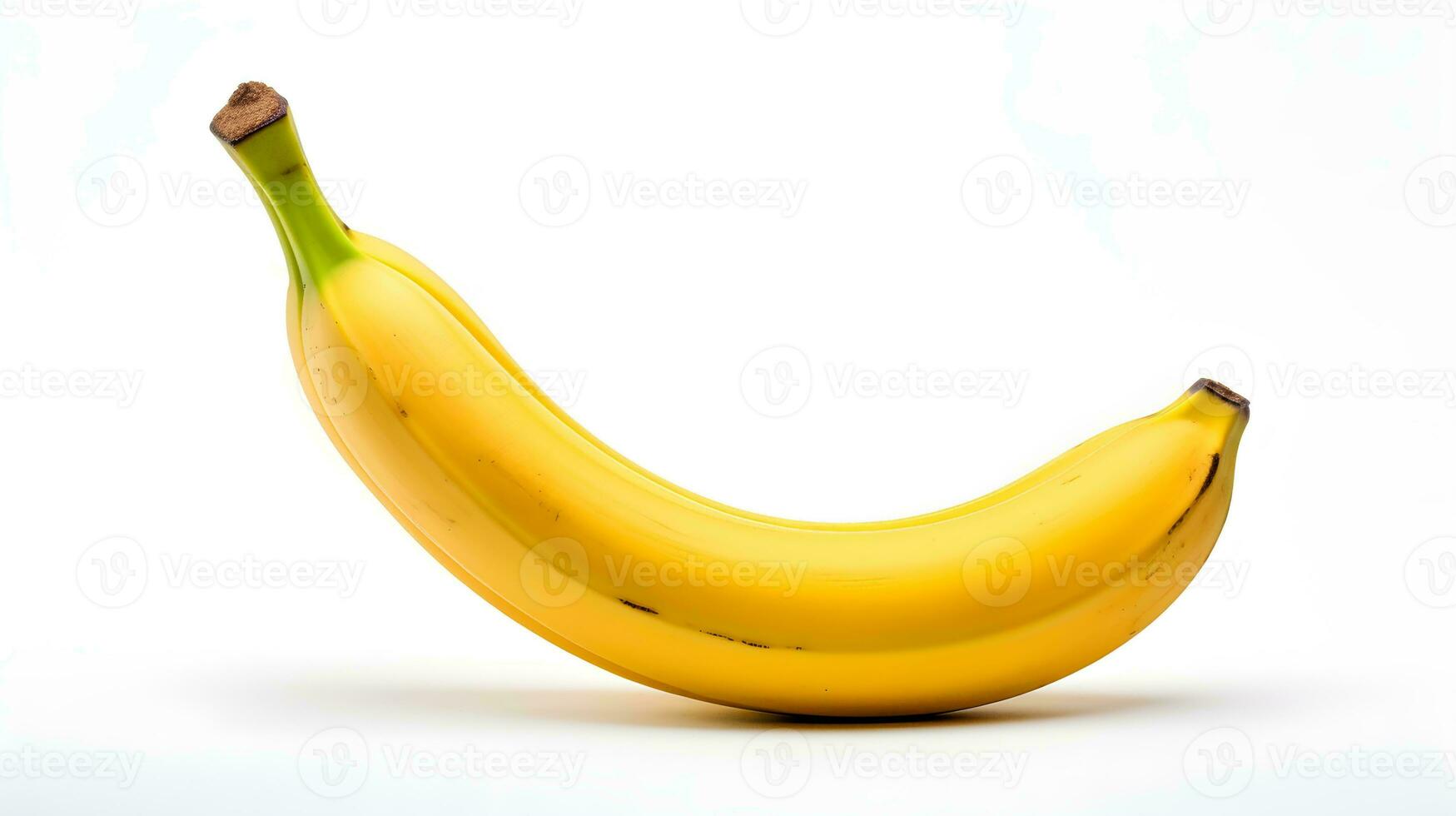 a banana is shown on a white background ai generative photo