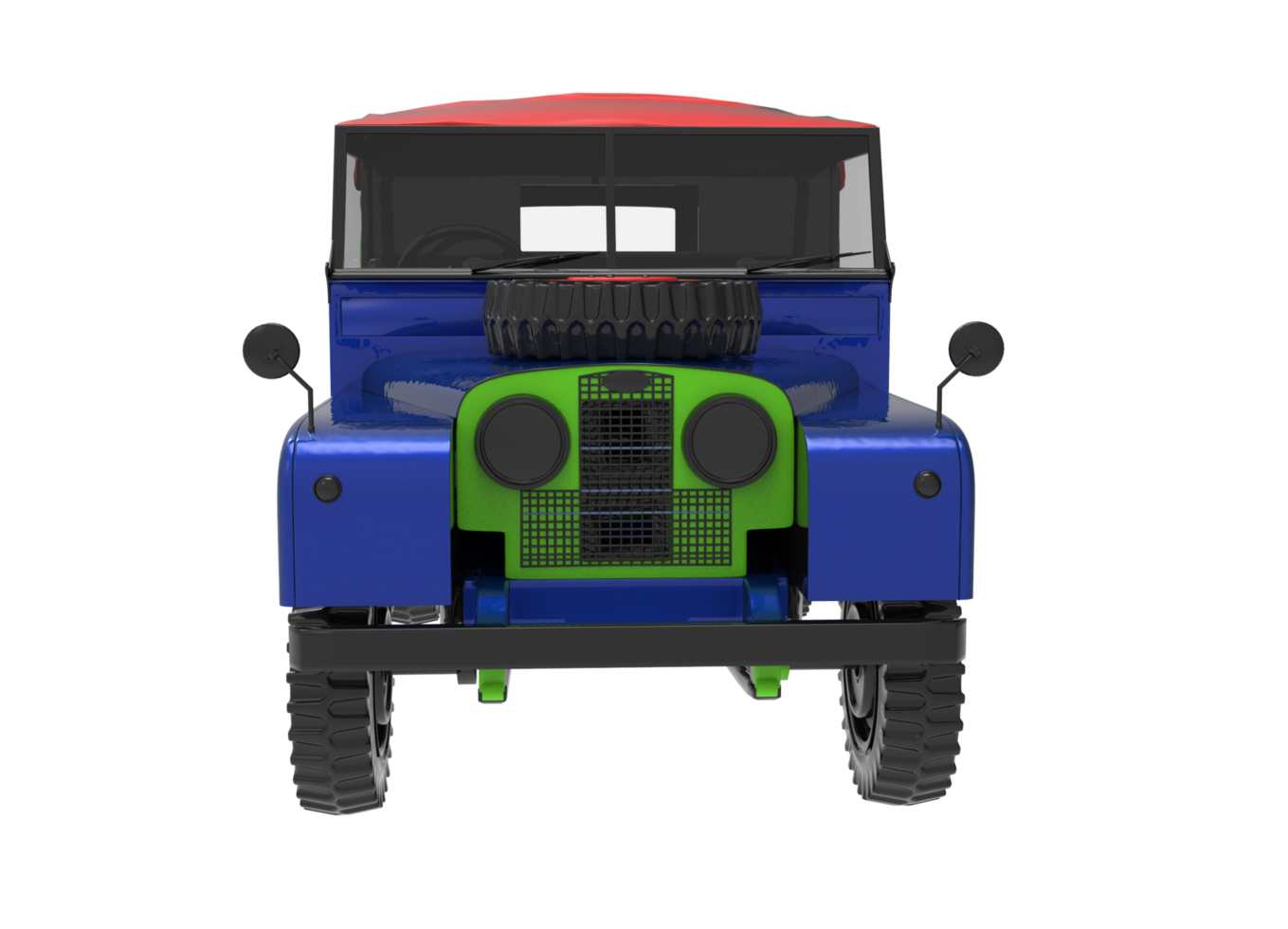 terra rover difensore 3d modello png