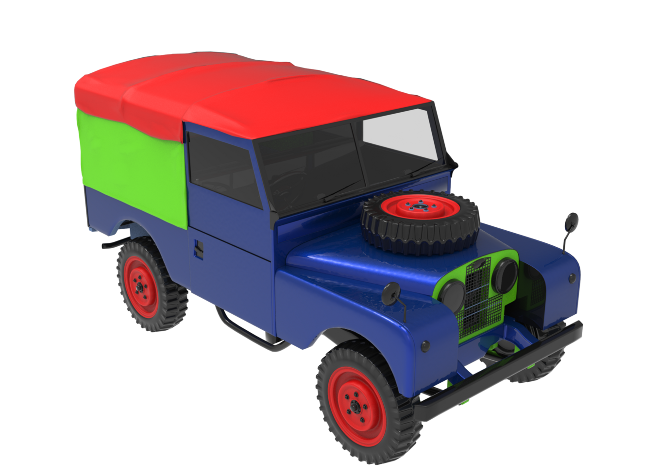 terra rover difensore 3d modello png