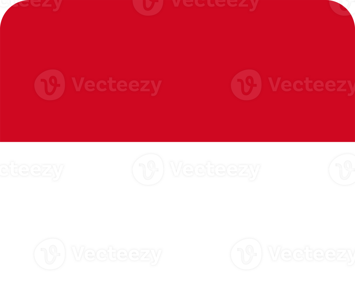 Monegasque Flag of Monaco round corners png
