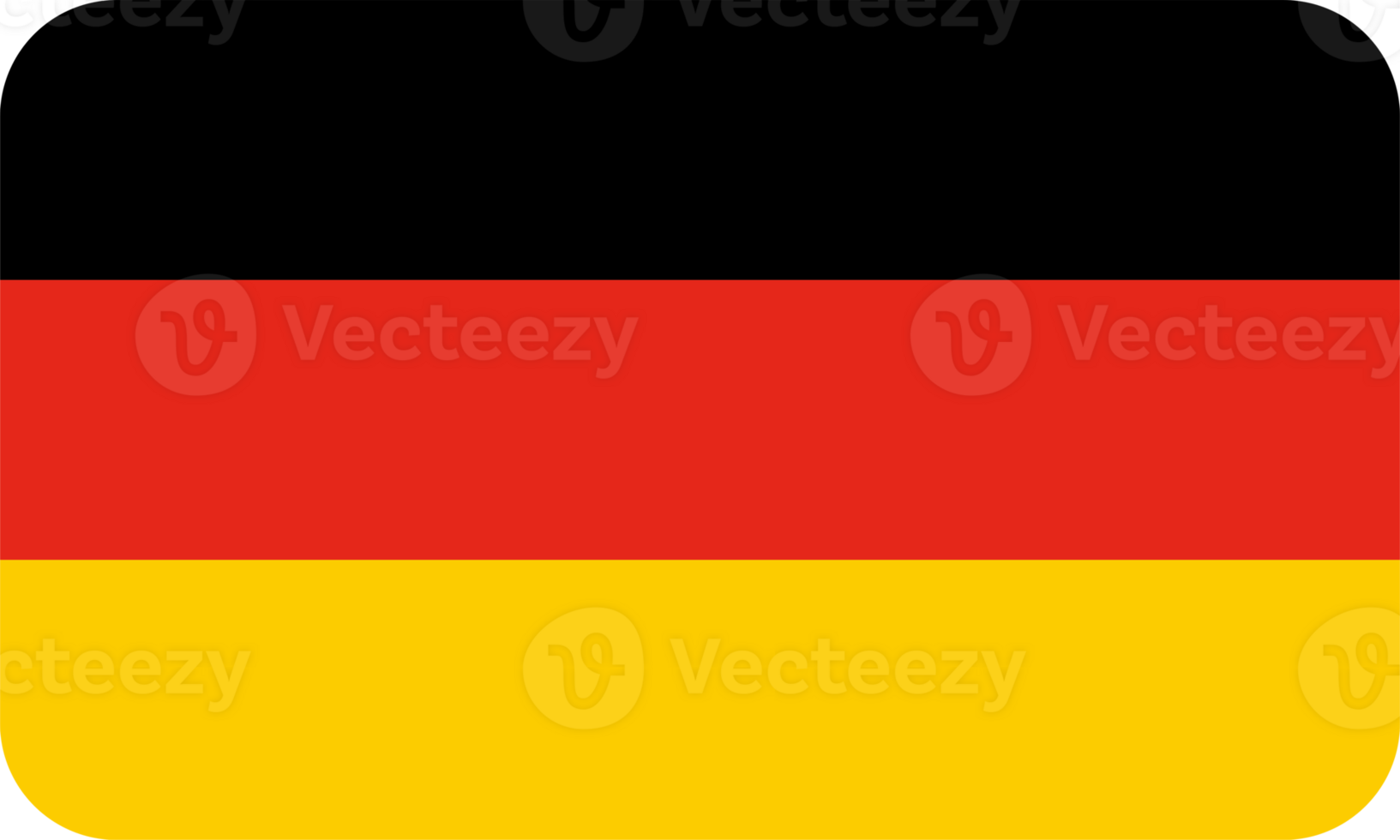 German Flag of Germany round corners png