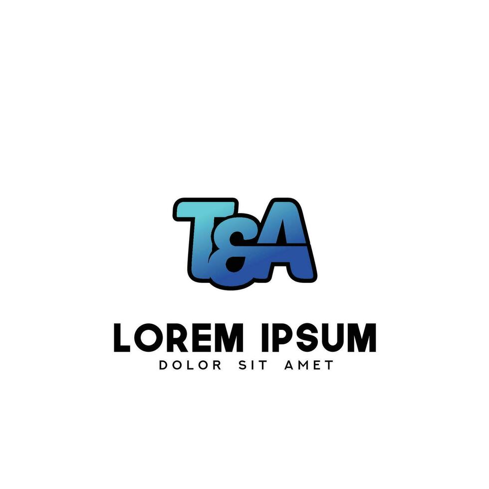 TA Initial Logo Design Vector