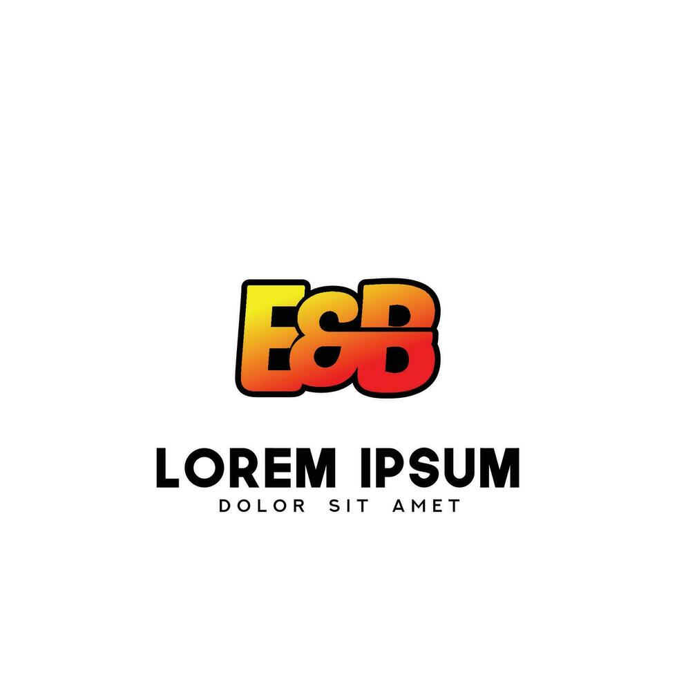 EB Initial Logo Design Vector