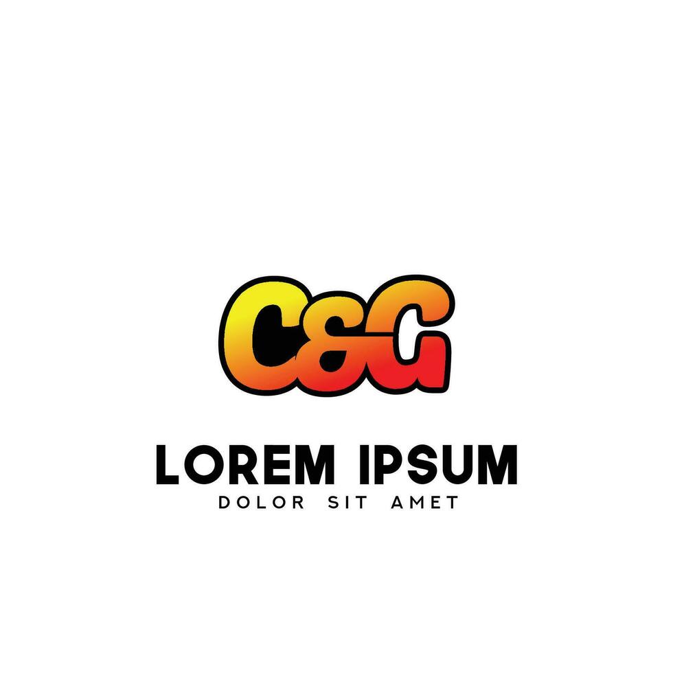 CG Initial Logo Design Vector