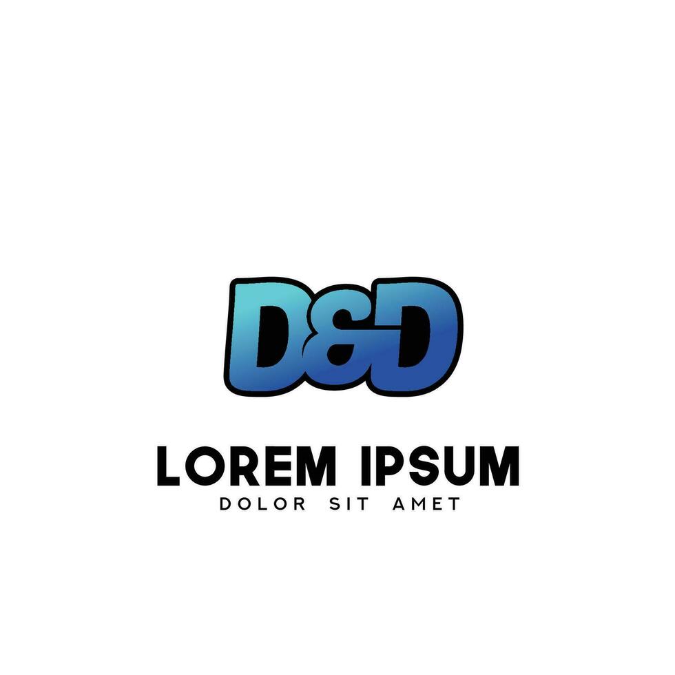 vector de diseño de logotipo inicial dd