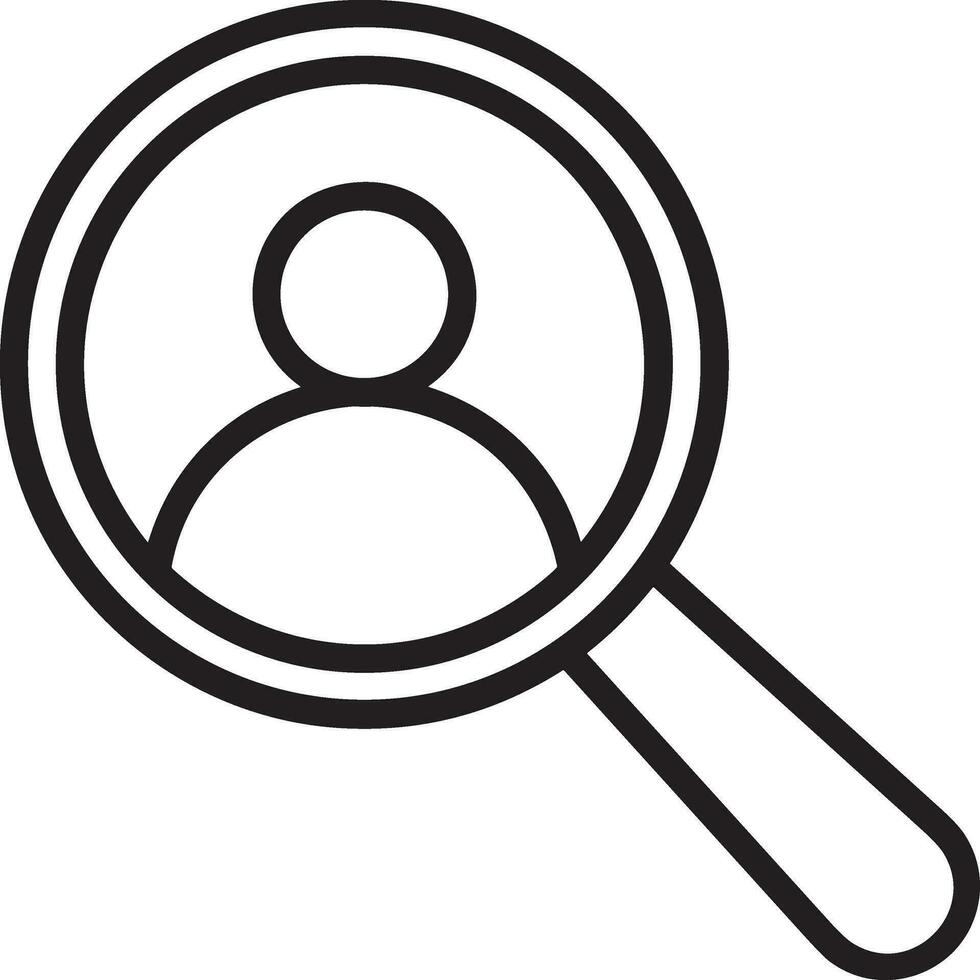 Zoom find icon symbol image vector. Illustration of the search lens design image vector