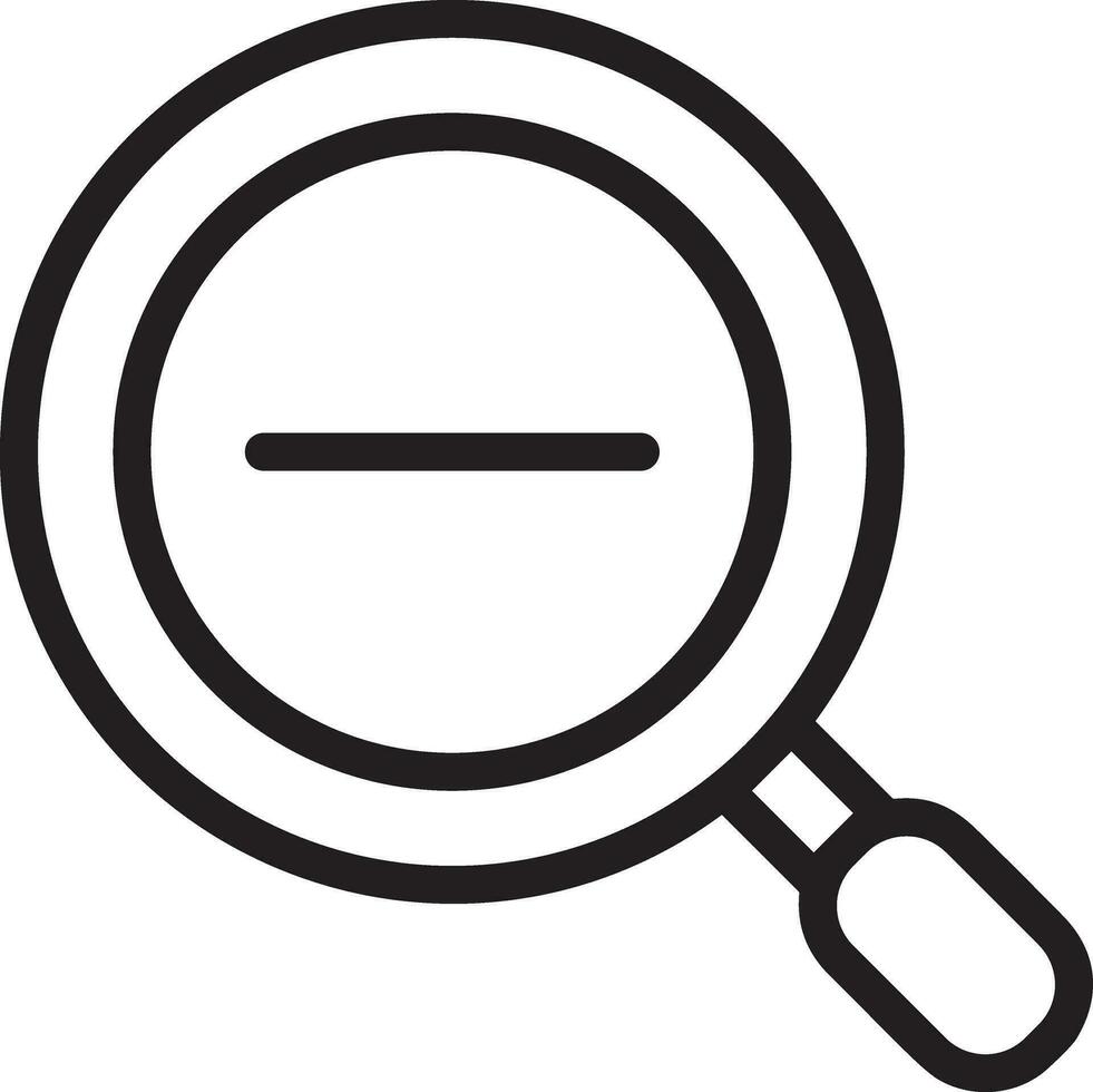 Zoom find icon symbol image vector. Illustration of the search lens design image vector