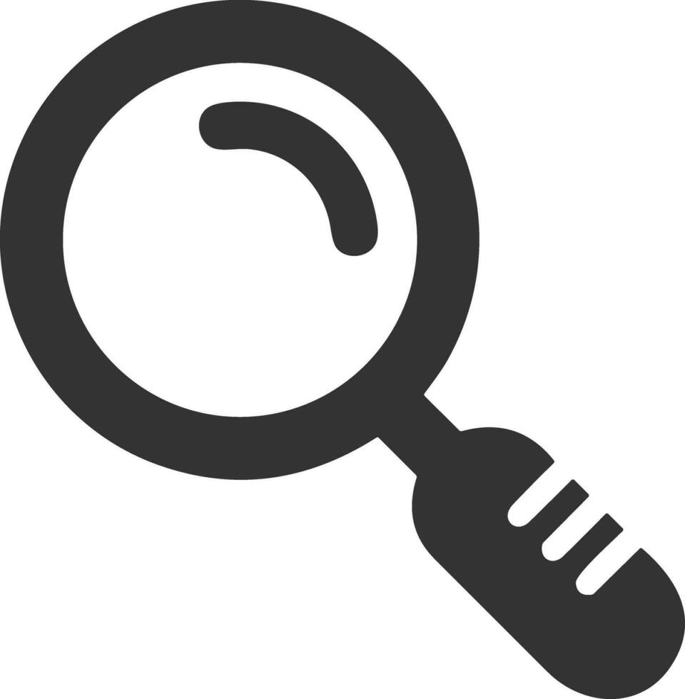 Zoom find icon symbol image vector. Illustration of the search lens design image vector