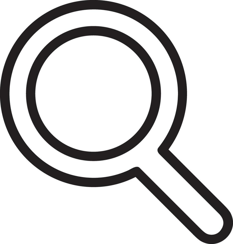 Zoom find icon symbol image vector. Illustration of the search lens design image vector