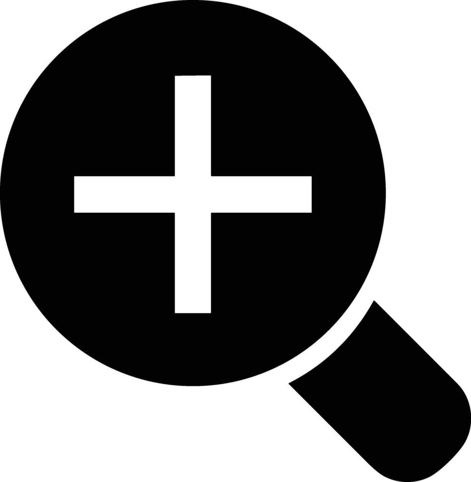 Zoom find icon symbol image vector. Illustration of the search lens design image vector