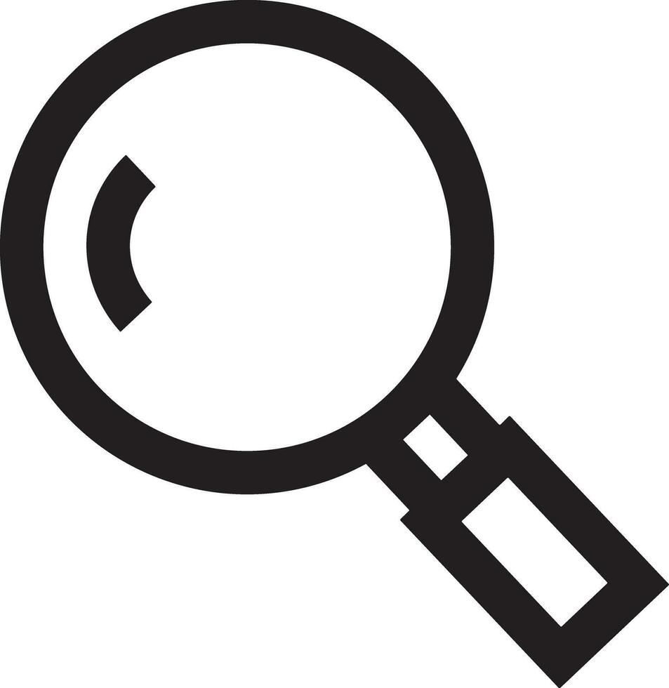 Zoom find icon symbol image vector. Illustration of the search lens design image vector