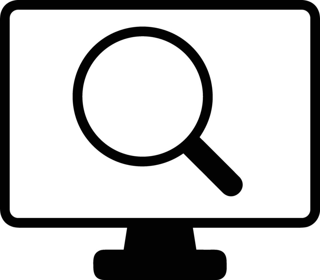 Zoom find icon symbol image vector. Illustration of the search lens design image vector