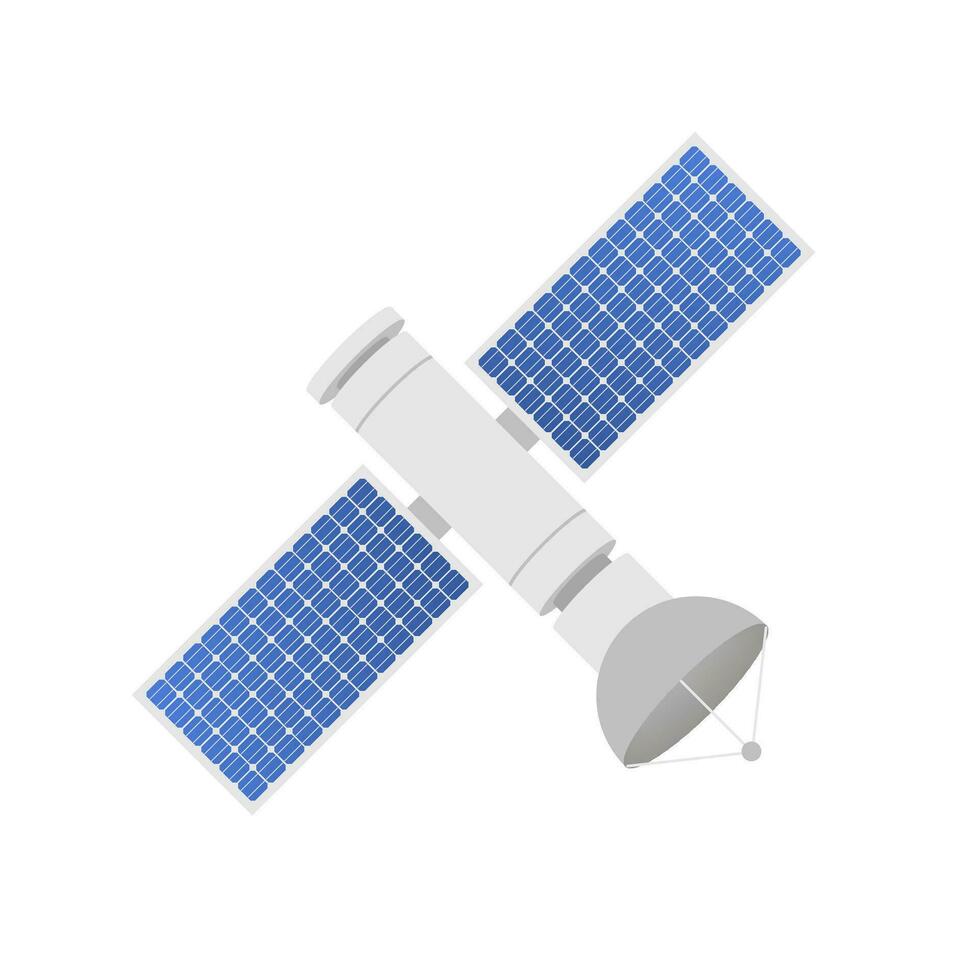 el satélite. artificial satélites orbital el planeta tierra, GPS. vector valores ilustración