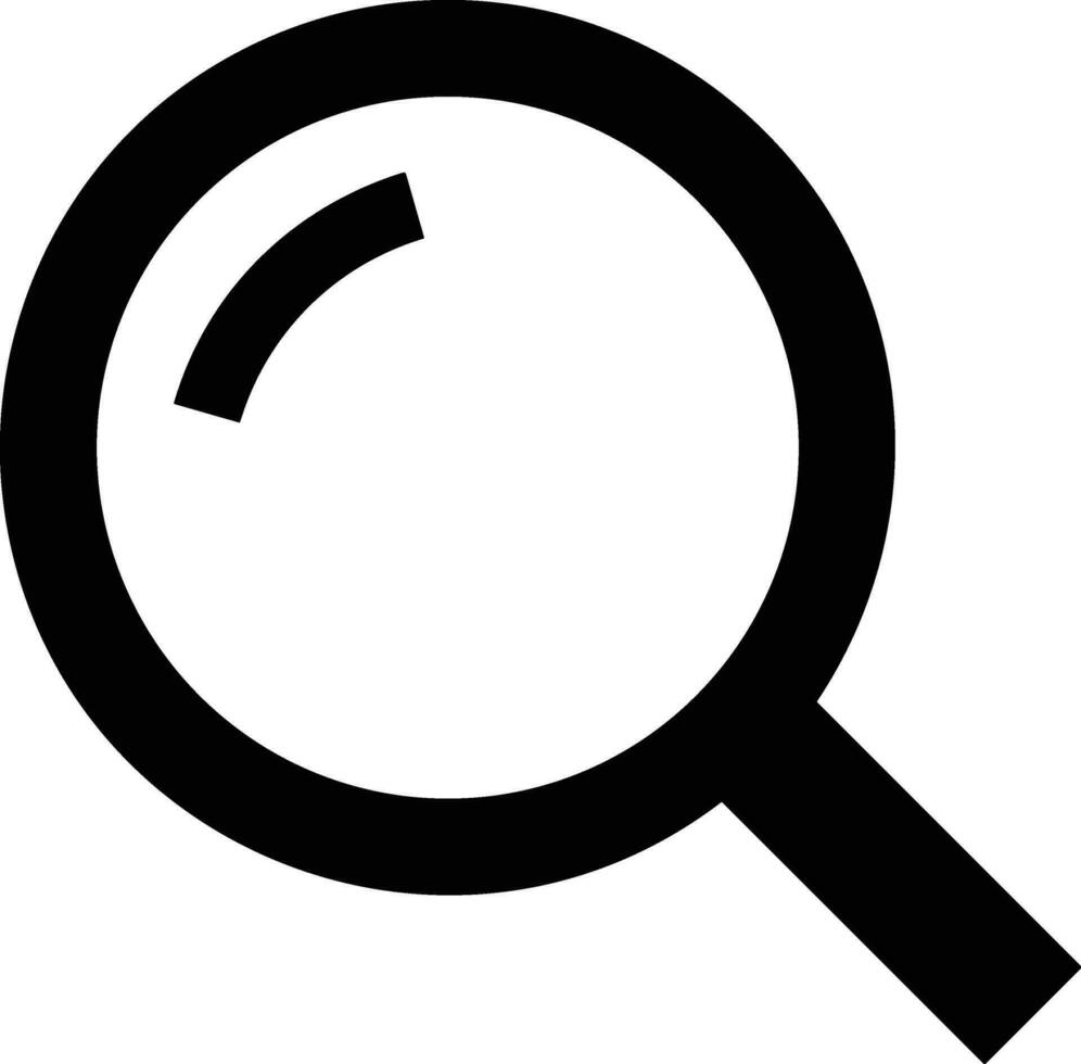 Zoom find icon symbol image vector. Illustration of the search lens design image vector