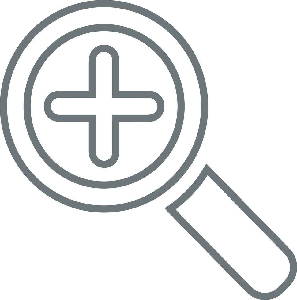 Zoom find icon symbol image vector. Illustration of the search lens design image vector