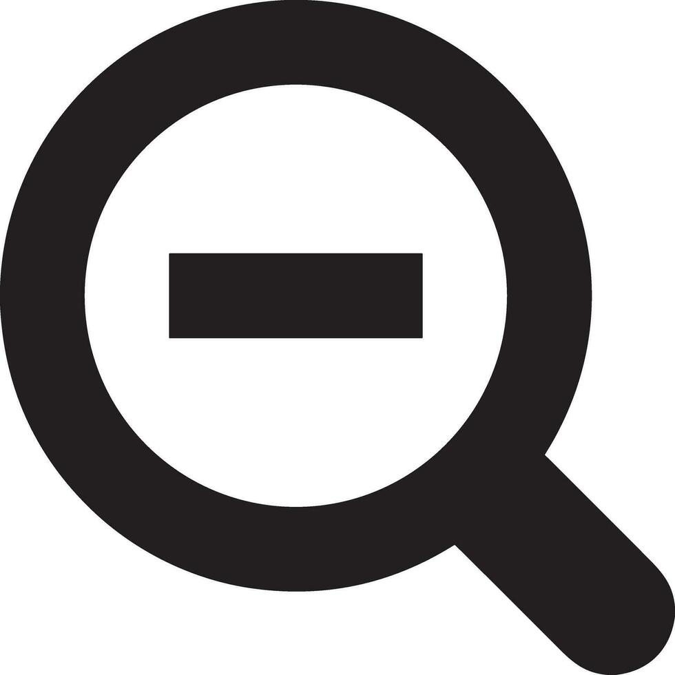 Zoom find icon symbol image vector. Illustration of the search lens design image vector