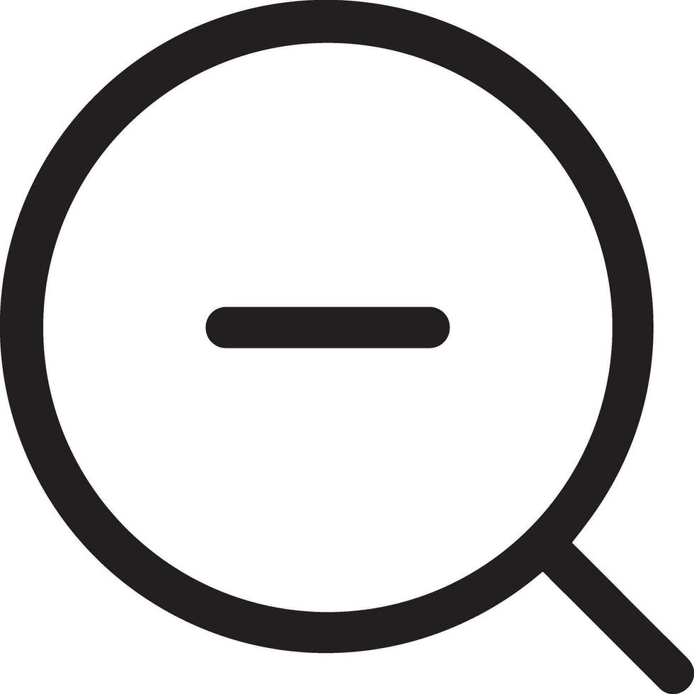 Zoom find icon symbol image vector. Illustration of the search lens design image vector