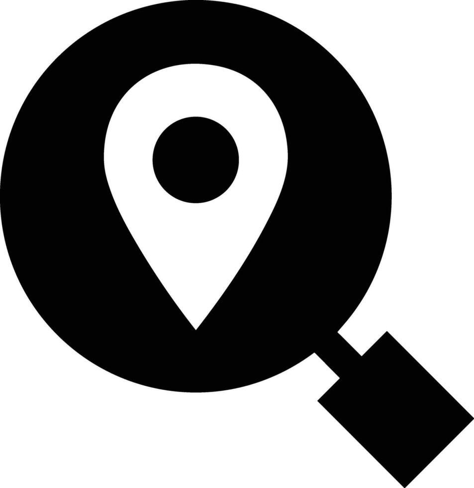 Zoom find icon symbol image vector. Illustration of the search lens design image vector
