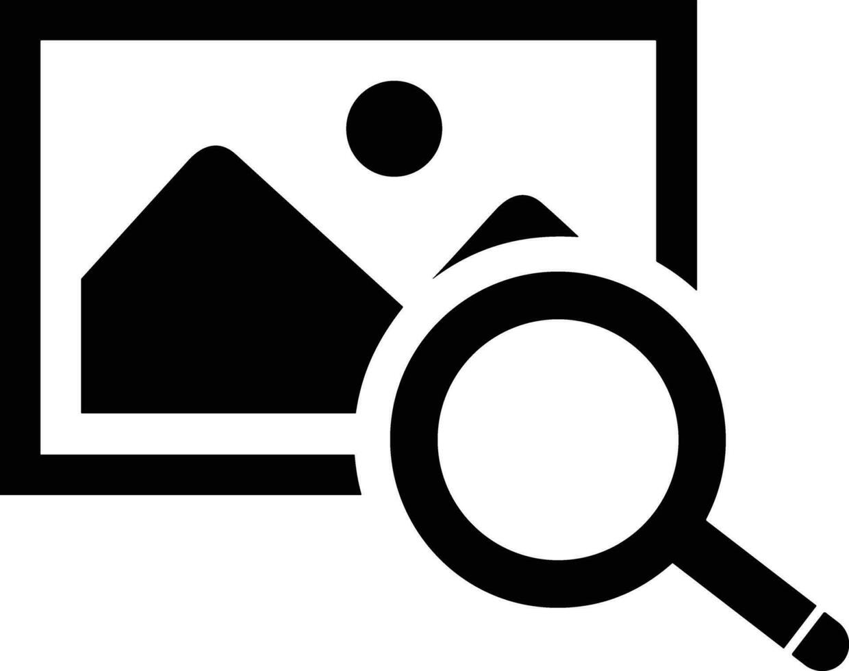 Zoom find icon symbol image vector. Illustration of the search lens design image vector