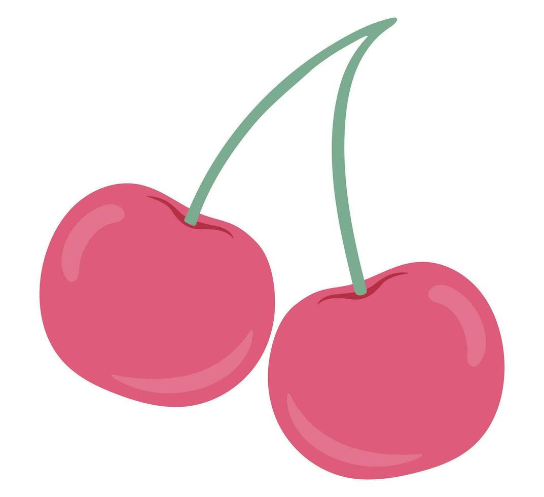 Cereza icono. rojo Cereza firmar vector. vector