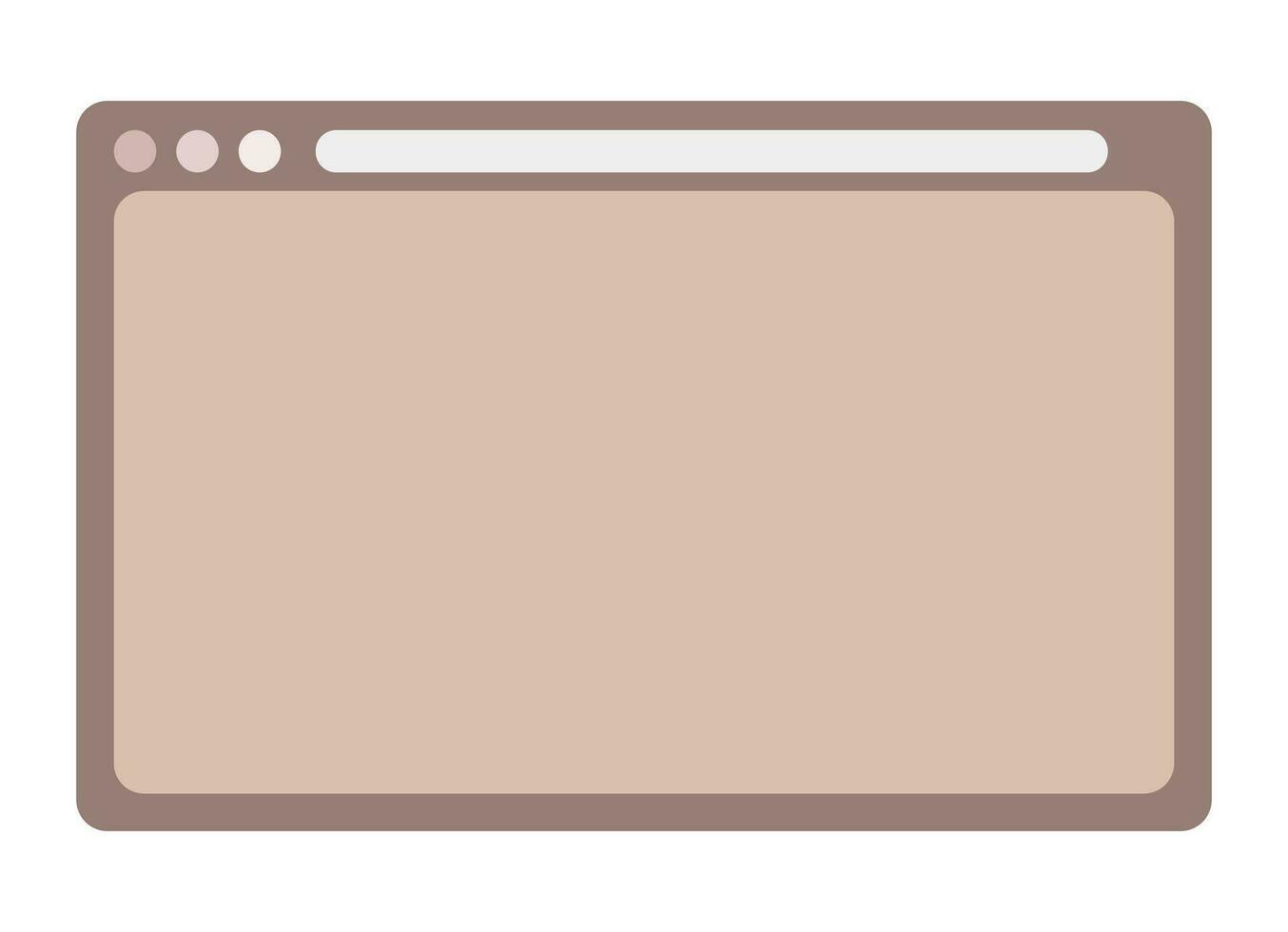 Frame display computer monitor vector illustration.