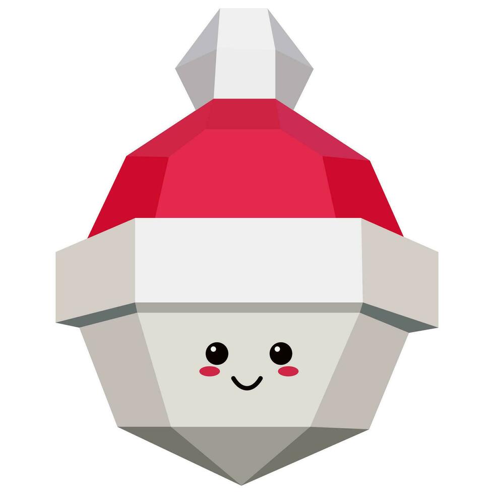 The head of santa claus. vector