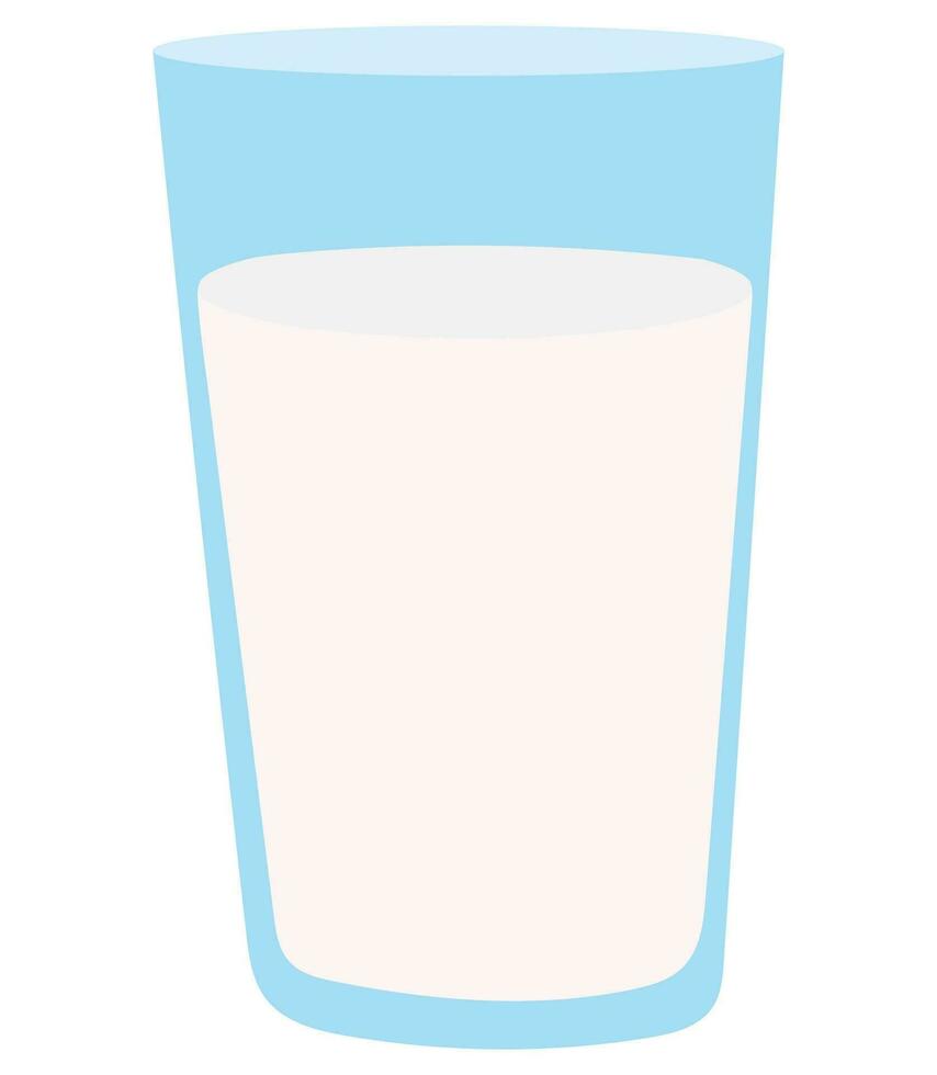 Milk glass vector isolated icon.