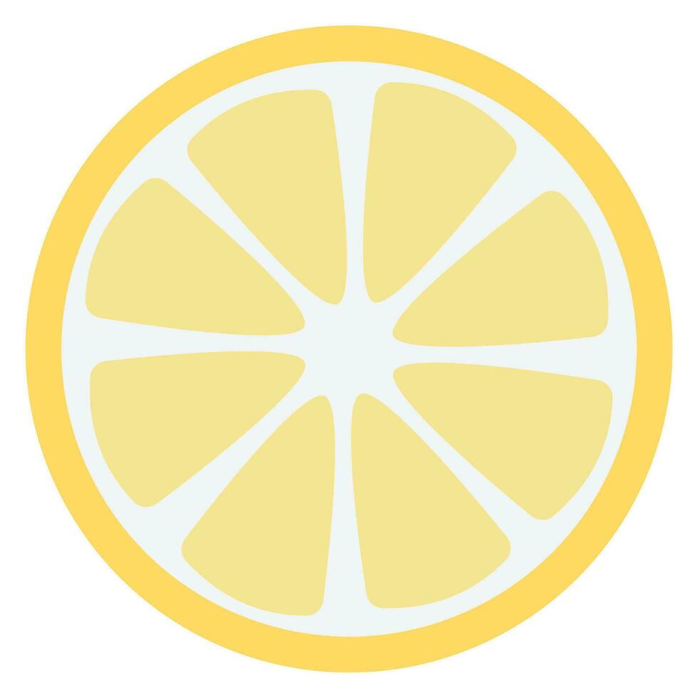 Yellow lemon vector. vector