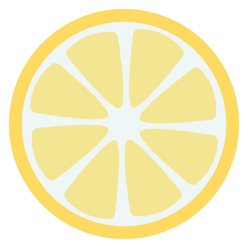 Yellow lemon vector. vector