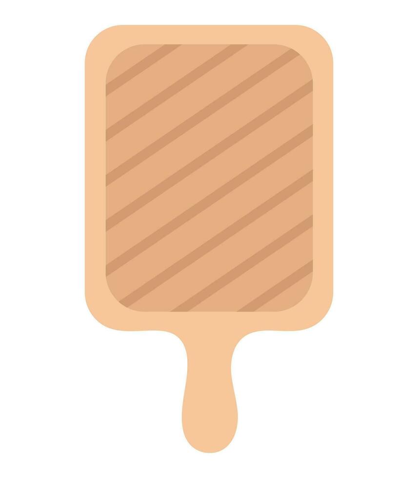 Vector illustration of cutting board. Wooden cutting board.