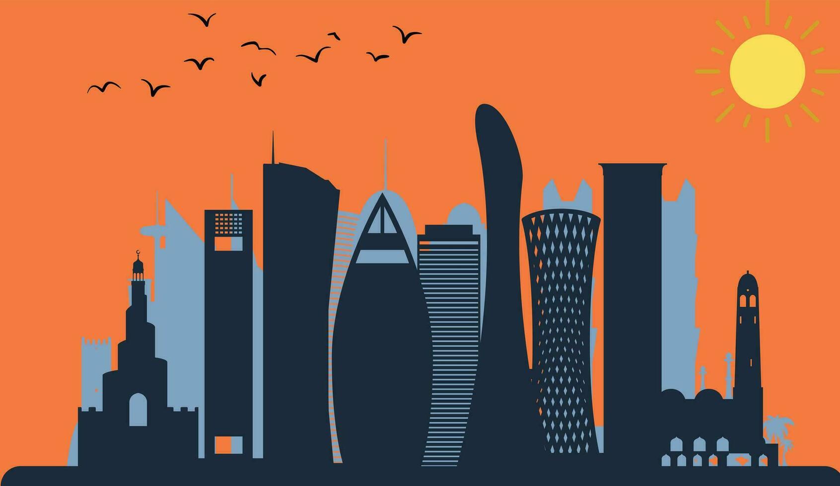 skylines illustration design vector