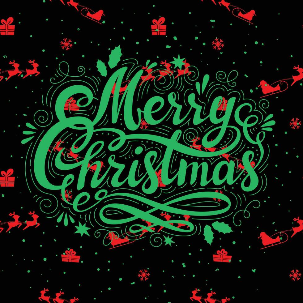 Merry Christmas illustration vector